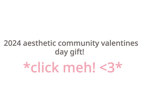  ꒰ 2024 aes comm v-day gift !  — ⊹ 