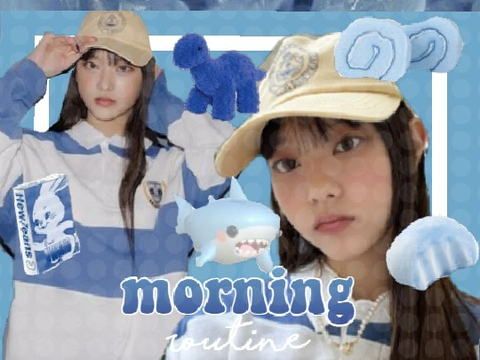 sch morning routine ✧˚ · .