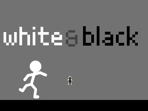 white & black