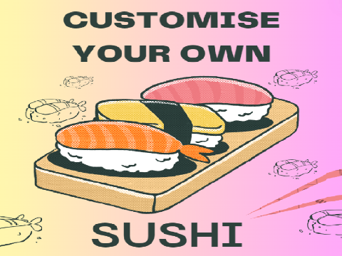 ✰ Customise your own Sushi dish! ˎˊ- 