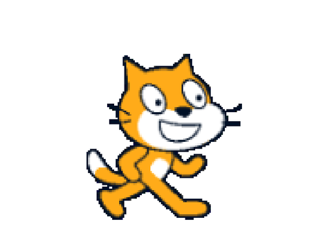 Scratch cat remade in pixels