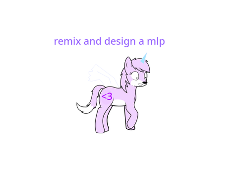 remix and design a mlp character!