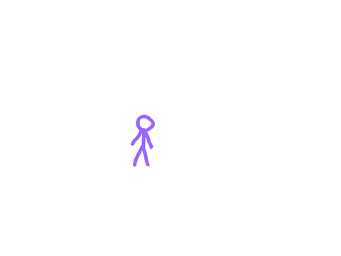a stick man animation
