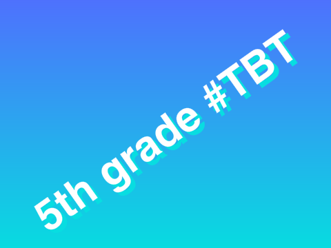 5th grade #TBT