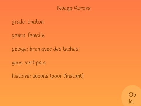 Présentation de Petite d'Aurore