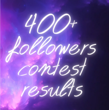 400+ followers contest results!!