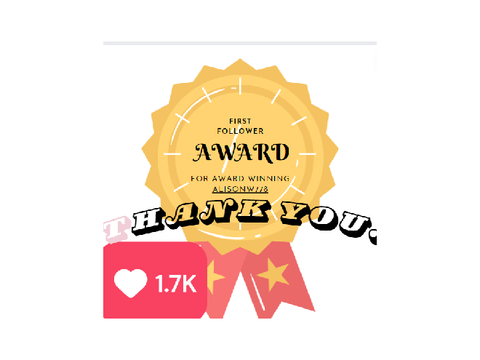 Award (ONLY) For @AlisonW778.