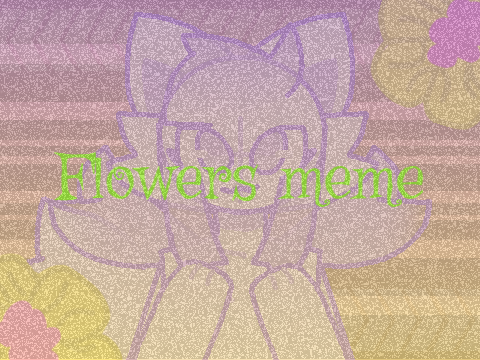 Flowers meme template