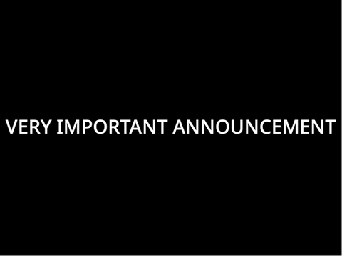 announcement