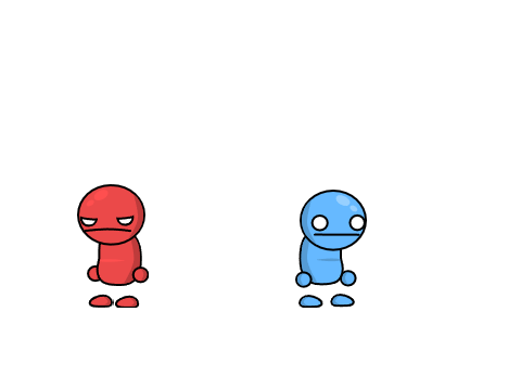 Blue Man vs Red Guy