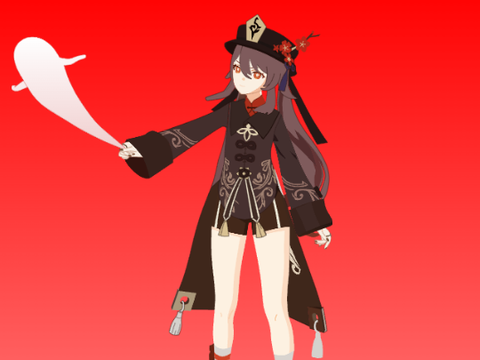 【原神】胡桃　途中