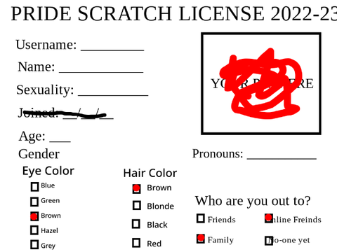 Pride Scratch License Card 2022-2023 remix