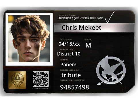 Chris Mekeet | ʜᴜɴɢᴇʀ ɢᴀᴍᴇꜱ ɪ.ᴅ. ᴄᴀʀᴅ 