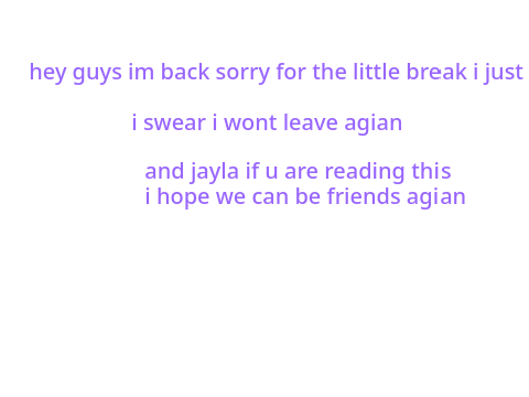 IM BACK :D