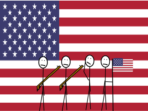 The star spangled banner (Honor our armed forces)