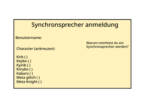 Synchronsprecher gesucht! (Deutsch)