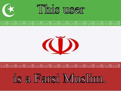 This user is a Farsi-Iranian Muslim