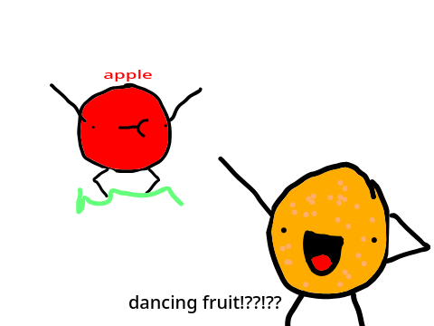 dancing fruit!