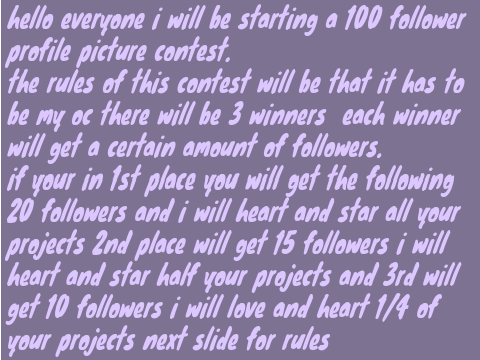 100+ Follower contest!!!