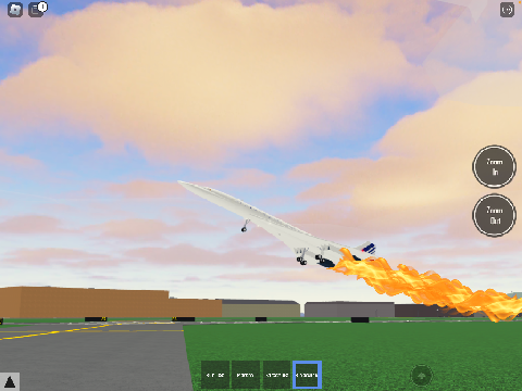 Air France Flight 4590 in Roblox PTFS remix