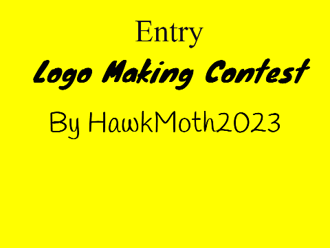 Contest Entry. 