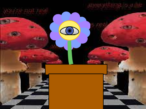 Weird flower blinking test