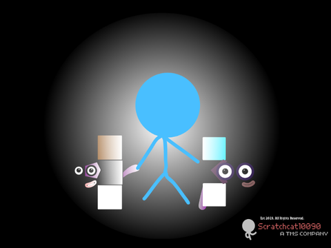 Light stickman in a power outage