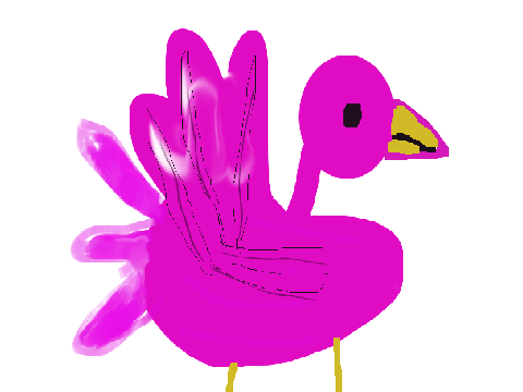Kleki art - Flamingo.