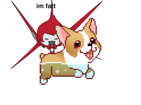 REMIX and add yourself on back of corgi remix