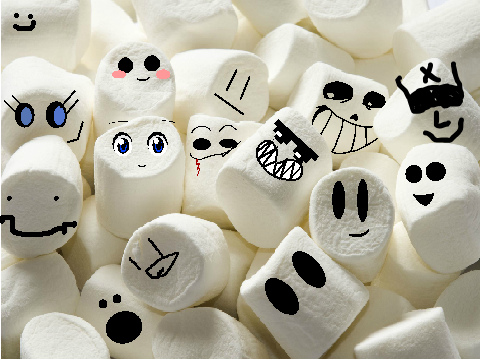 Draw your face on the marshmallow!!!Remix Until Its Full