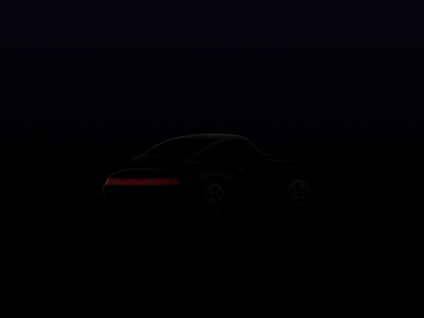 1990 Porsche 911 silhouette