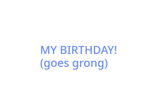 My Birthday