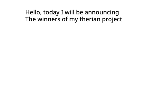 The winner of my therian project!