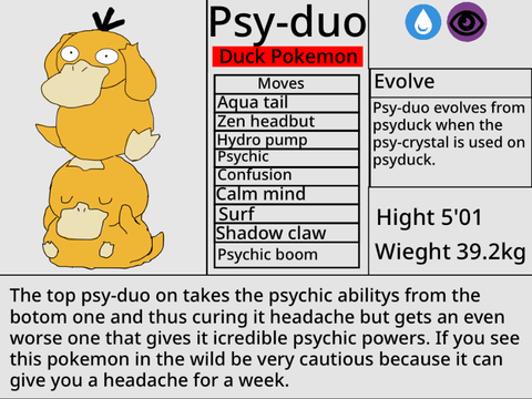 Psy-duo (pokemon idea)