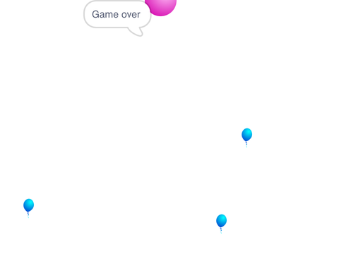 Avoid the balloons