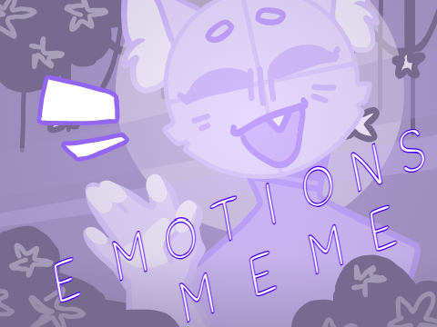 ~{ emotions meme template }~
