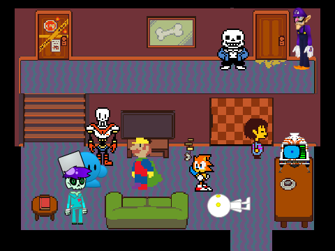 Add Yourself in Papyrus and Sans' House! 