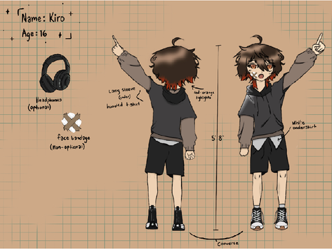 OC REFERENCE - Kiro (키로)