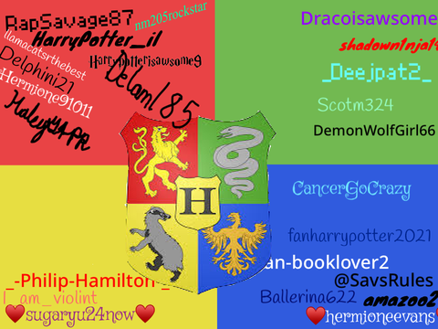 Sign your username on your Hogwarts house!!   remix remix remix remix remix