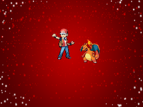 Red and Blue  (pokemon battle game)