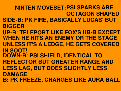 Ninten special moveset