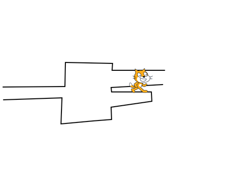 Scratch cat finished a maze