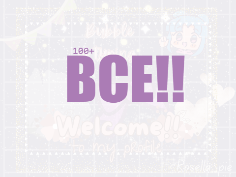BCE for @bublelicious