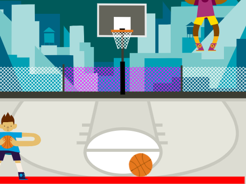 Basketball pong!