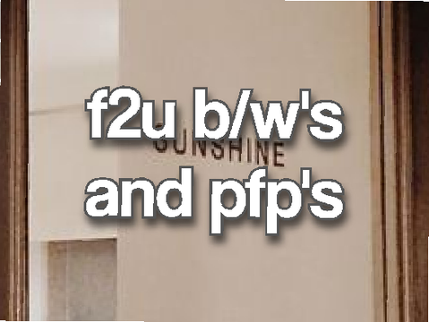 ♟️ f2u ⏜ pack !! ╭─ b/w's and pfps ＞＜