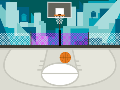 tap the basketball
