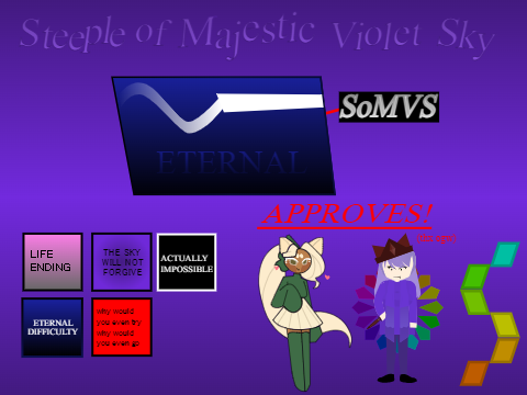 Steeple of Majestic Violet Sky