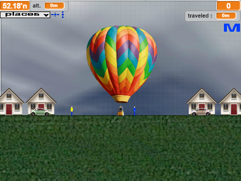 hot air balloon simulator (over the world)