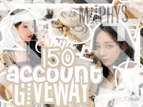 ⪩⪨ . 150+ acc giveaway !! ﹏ ᶻz .