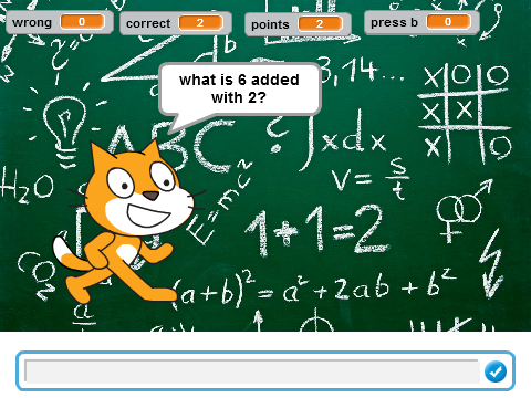 maths test with 6 levels, improved